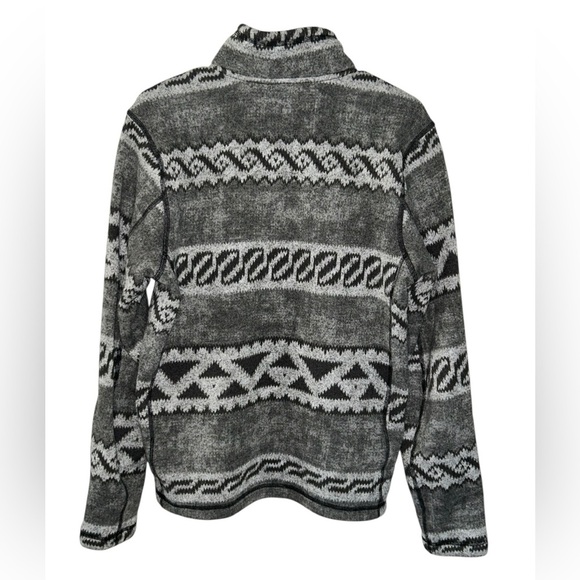 The North Face Gordon Lyons 1/4 Zip Gray Aztec Pullover Men’s Size Small Outdoor - Picture 5 of 10